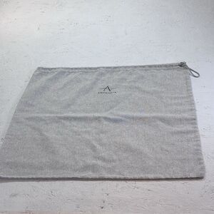 Aquatalia Gray Drawstring Dust Bag Pouch 19.5"x20" Shoe Storage